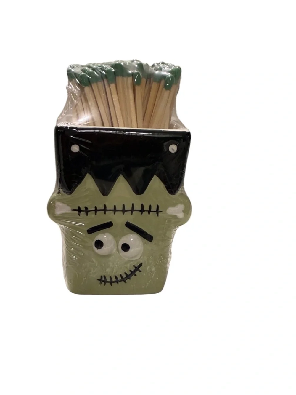 Frankenstein Matchstick Holder Set - Green